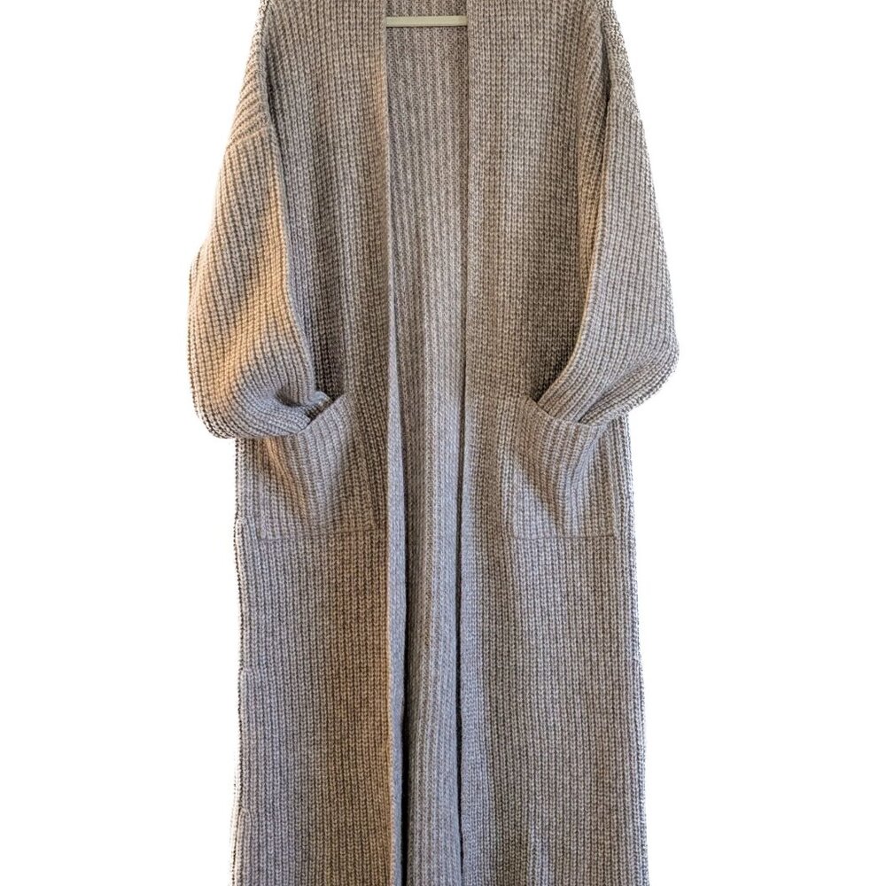 NWOT DOEN Women's Pacha Duster Oatmeal Size M Sweater Cardigan - Picture 4 of 15